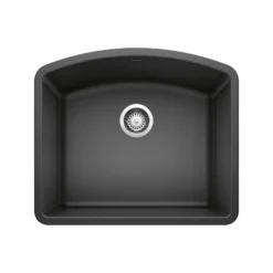 Blanco Diamond 24" Undermount Granite Composite Kitchen Sink, Silgranit, Anthracite, 440174