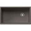 Blanco Diamond 34" Undermount Silgranit Kitchen Sink, Volcano Gray, No Faucet Hole, 443108