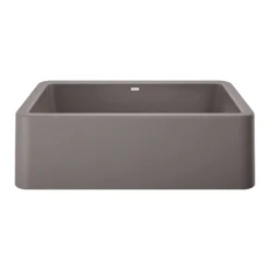 Blanco Ikon 33" Granite Composite Farmhouse Sink, Silgranit, Metallic Gray, 401900