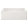 Blanco Ikon 33" Granite Composite Farmhouse Sink, Silgranit, 60/40 Double Bowl, White, 402324