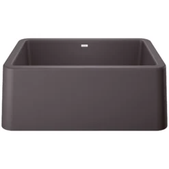 Blanco Ikon 27" Granite Composite Farmhouse Sink, Silgranit, Cinder, 402315
