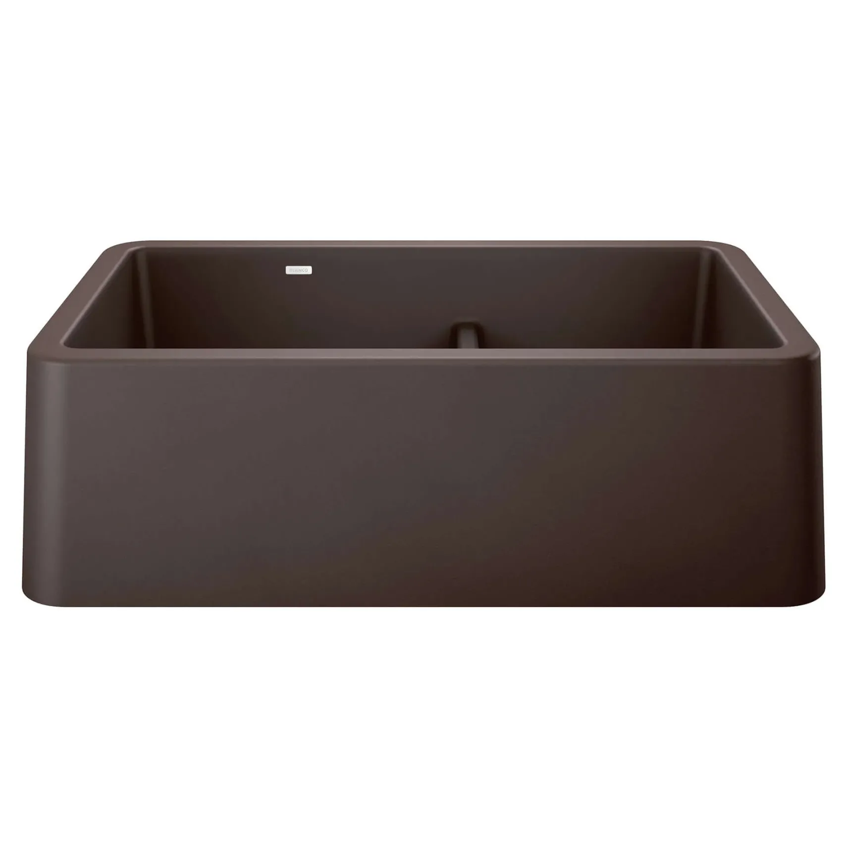 Blanco Ikon 33" Granite Composite Farmhouse Sink, Silgranit, 60/40 Double Bowl, Cafe, 402323