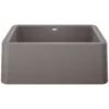 Blanco Ikon 27" Granite Composite Farmhouse Sink, Silgranit, Metallic Gray, 402314