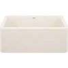 Blanco Ikon 27" Silgranit Farmhouse Sink, Soft White, No Faucet Hole, 443075