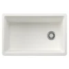 Blanco Inteos 30" Undermount Silgranit Workstation Kitchen Sink, White, No Faucet Hole, 443306