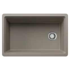 Blanco Inteos 30" Undermount Silgranit Workstation Kitchen Sink, Truffle, No Faucet Hole, 443307