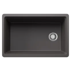 Blanco Inteos 30" Undermount Silgranit Workstation Kitchen Sink, Cinder, No Faucet Hole, 443305