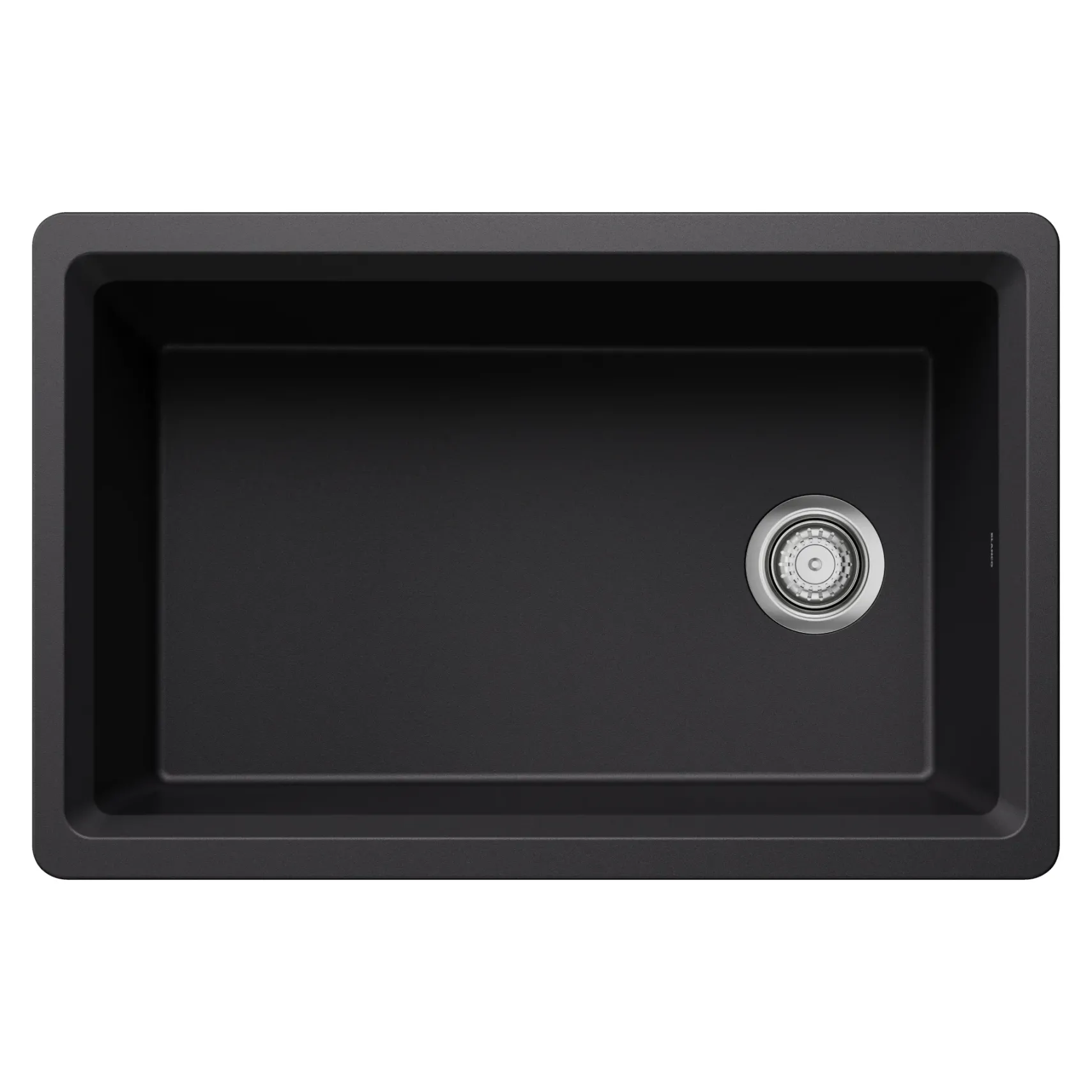 Blanco Inteos 30" Undermount Silgranit Workstation Kitchen Sink, Coal Black, No Faucet Hole, 443303