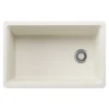 Blanco Inteos 30" Undermount Silgranit Workstation Kitchen Sink, Soft White, No Faucet Hole, 443310