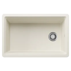 Blanco Inteos 30" Undermount Silgranit Workstation Kitchen Sink, Soft White, No Faucet Hole, 443310