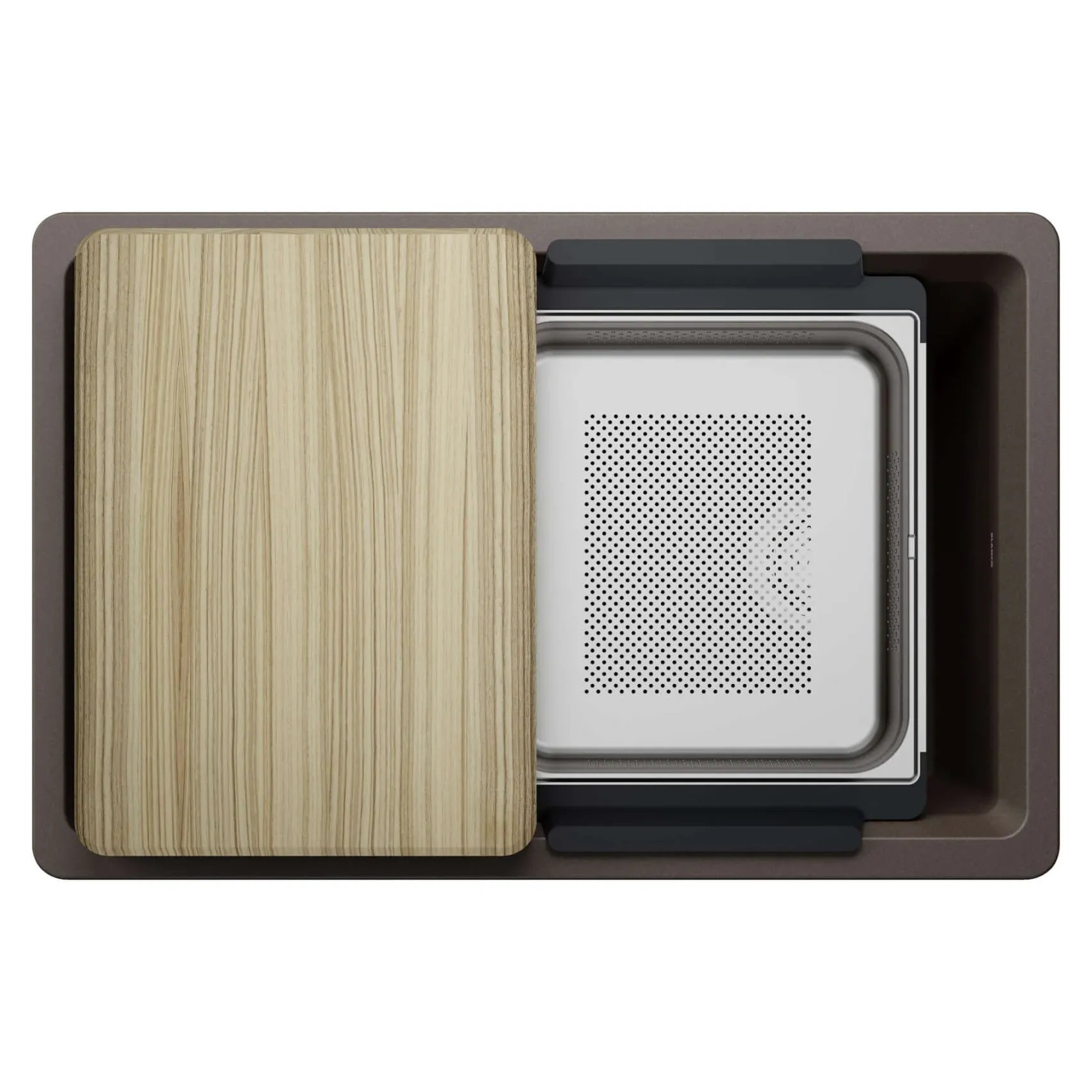 Blanco Inteos 30" Undermount Silgranit Workstation Kitchen Sink, Cafe, No Faucet Hole, 443308