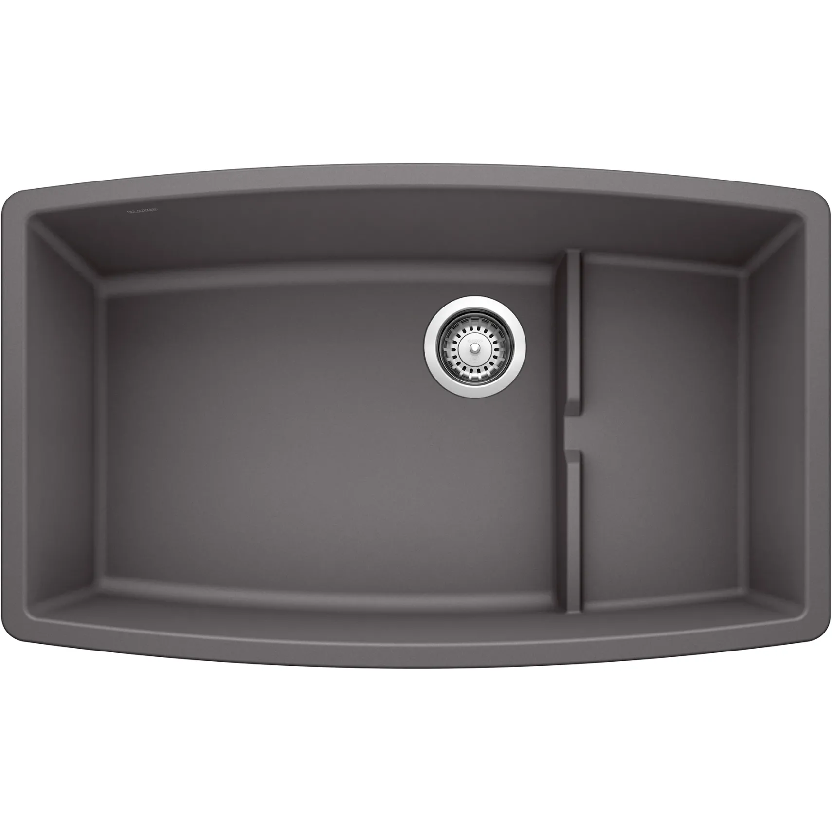 Blanco Performa 32" Undermount Granite Composite Kitchen Sink with Accessories, Silgranit, Cinder, 441476