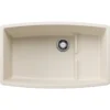 Blanco Performa 32" Undermount Silgranit Kitchen Sink, Soft White, No Faucet Hole, 443085