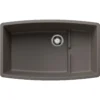 Blanco Performa 32" Undermount Silgranit Kitchen Sink, Volcano Gray, No Faucet Hole, 443122