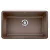 Blanco Precis 30" Undermount Granite Composite Kitchen Sink, Silgranit, Cafe, 442537