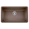 Blanco Precis 32" Undermount Granite Composite Kitchen Sink, Silgranit, Cafe, 440147