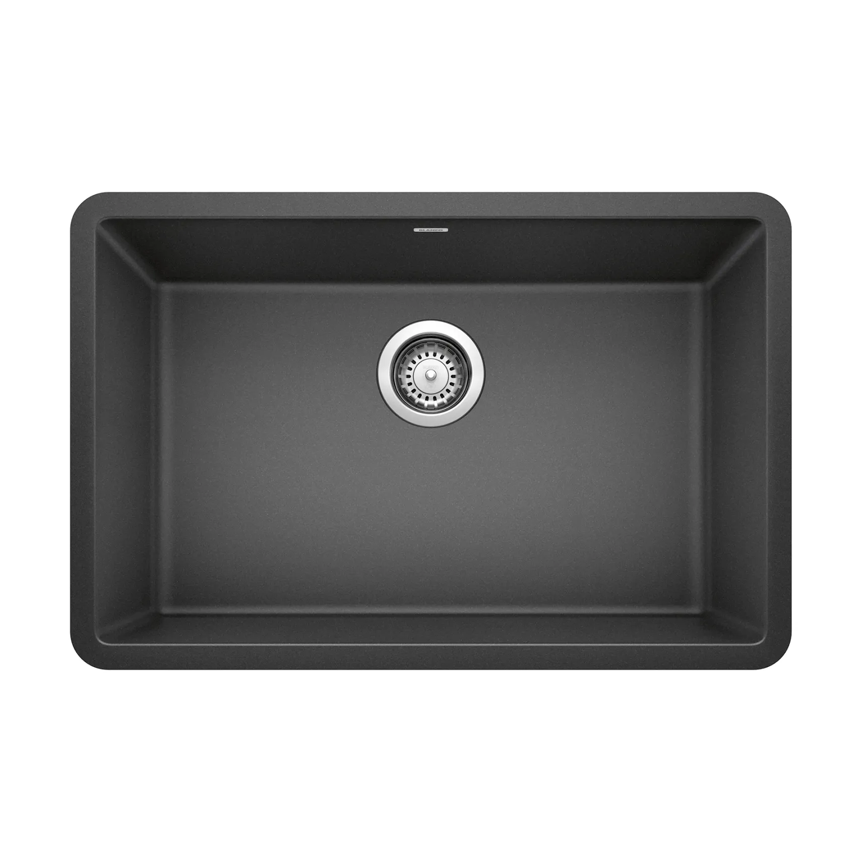 Blanco Precis 27" Undermount Granite Composite Kitchen Sink, Silgranit, Anthracite, 522259