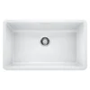 Blanco Precis 32" Undermount Granite Composite Kitchen Sink, Silgranit, White, 440150