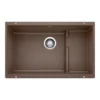 Blanco Precis 29" Undermount Granite Composite Kitchen Sink with Accessories, Silgranit, Cafe, 519457
