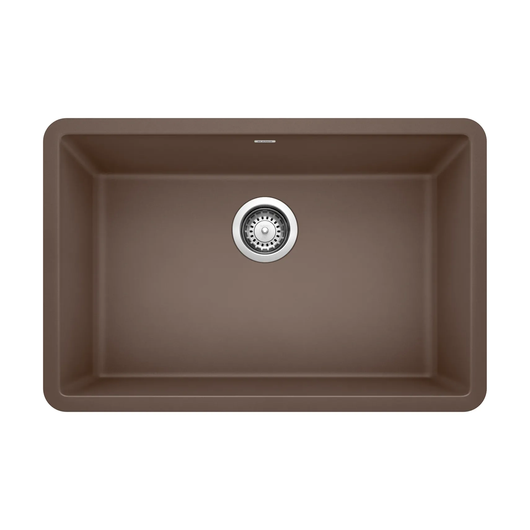Blanco Precis 27" Undermount Granite Composite Kitchen Sink, Silgranit, Cafe, 522433