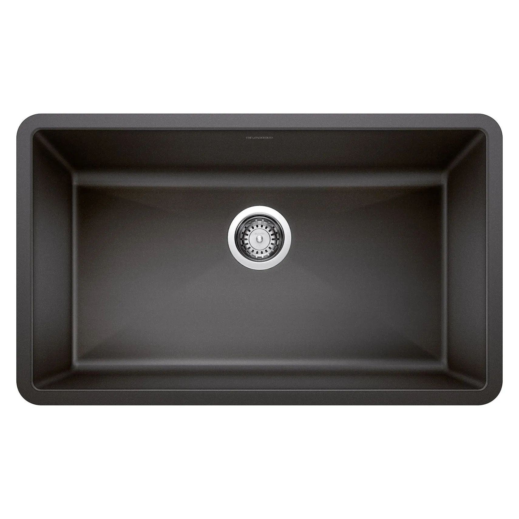 Blanco Precis 32" Undermount Granite Composite Kitchen Sink, Silgranit, Anthracite, 440149