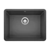 Blanco Precis 23" Undermount Granite Composite Kitchen Sink, Silgranit, Anthracite, 522258