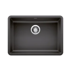 Blanco Precis 25" Undermount Granite Composite ADA Kitchen Sink, Silgranit, Anthracite, 442543