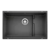 Blanco Precis 29" Undermount Granite Composite Kitchen Sink with Accessories, Silgranit, Anthracite, 519450