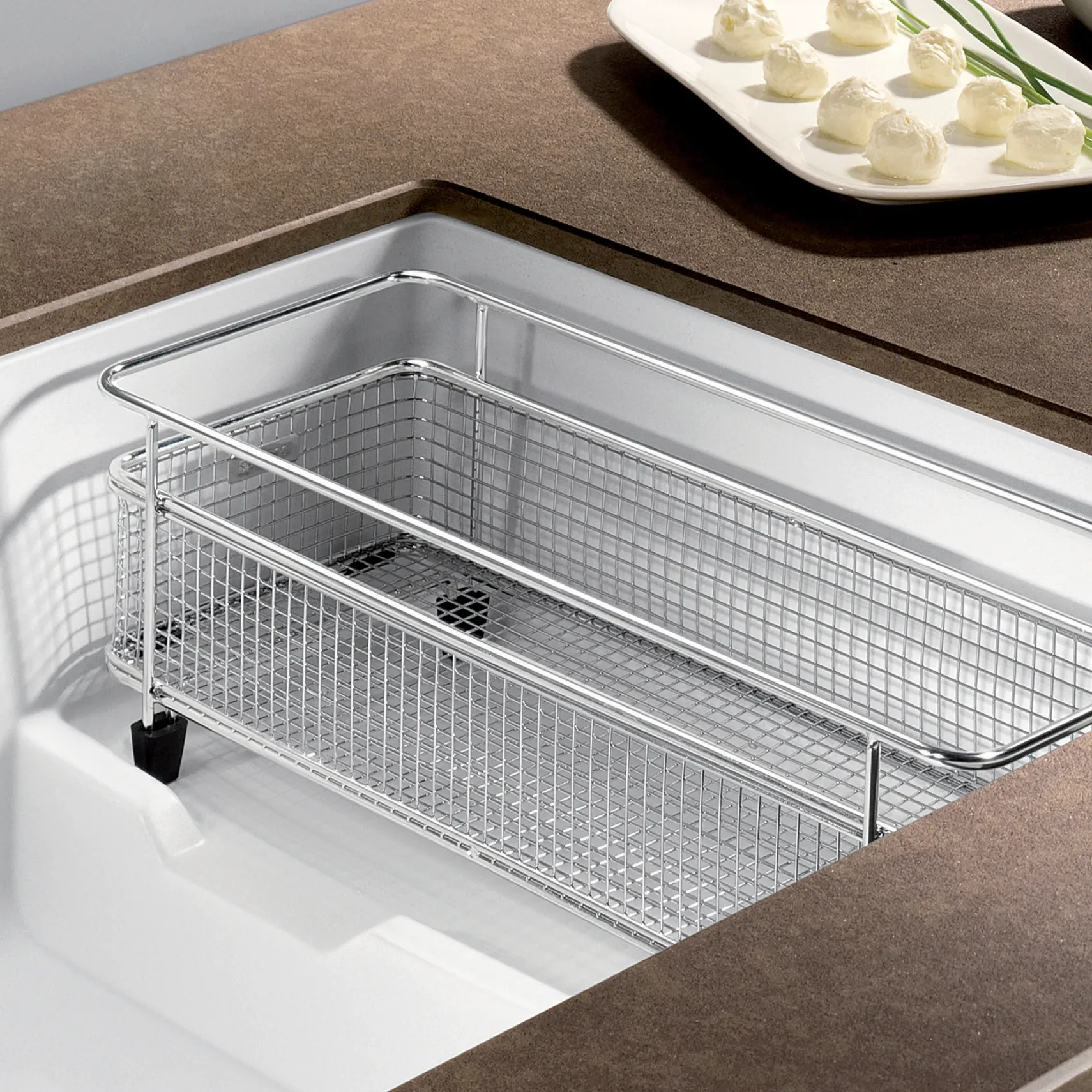 Blanco Precis 29" Undermount Granite Composite Kitchen Sink with Accessories, Silgranit, White, 519453