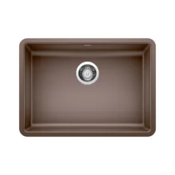 Blanco Precis 25" Undermount Granite Composite ADA Kitchen Sink, Silgranit, Cafe, 442546