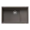 Blanco Precis 29" Undermount Silgranit Kitchen Sink, Volcano Gray, No Faucet Hole, 527415
