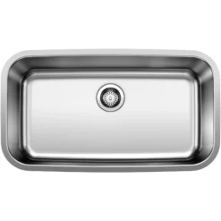 Blanco Stellar 28" Undermount Stainless Steel Kitchen Sink, 18 Gauge, Brushed Finish, 441024
