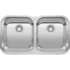 Blanco Stellar 33" Undermount Stainless Steel Kitchen Sink, 50/50 Double Bowl, 18 Gauge, Brushed Finish, 441020