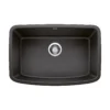 Blanco Valea 27" Undermount Granite Composite Kitchen Sink, Silgranit, Anthracite, 442552