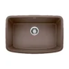 Blanco Valea 27" Undermount Granite Composite Kitchen Sink, Silgranit, Cafe, 442555