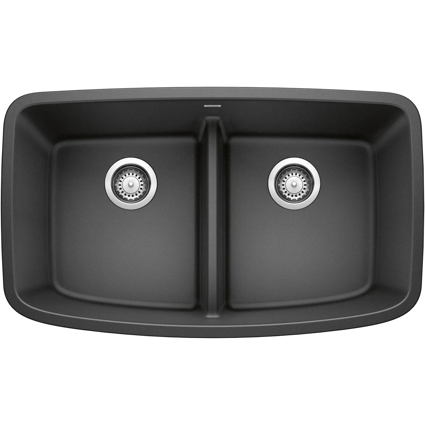 Blanco Valea 32" Undermount Granite Composite Kitchen Sink, Silgranit, 50/50 Double Bowl, Anthracite, 442200