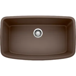 Blanco Valea 32" Undermount Granite Composite Kitchen Sink, Silgranit, Cafe, 441613
