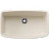 Blanco Valea 32" Undermount Silgranit Kitchen Sink, Soft White, No Faucet Hole, 443091