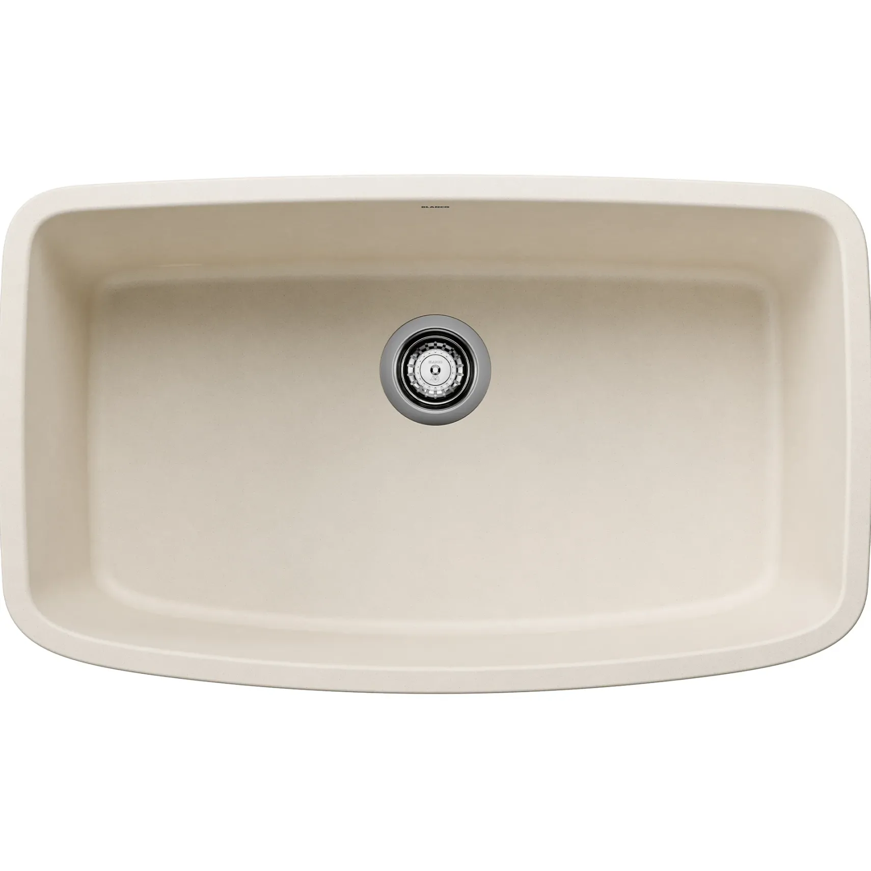 Blanco Valea 32" Undermount Silgranit Kitchen Sink, Soft White, No Faucet Hole, 443091
