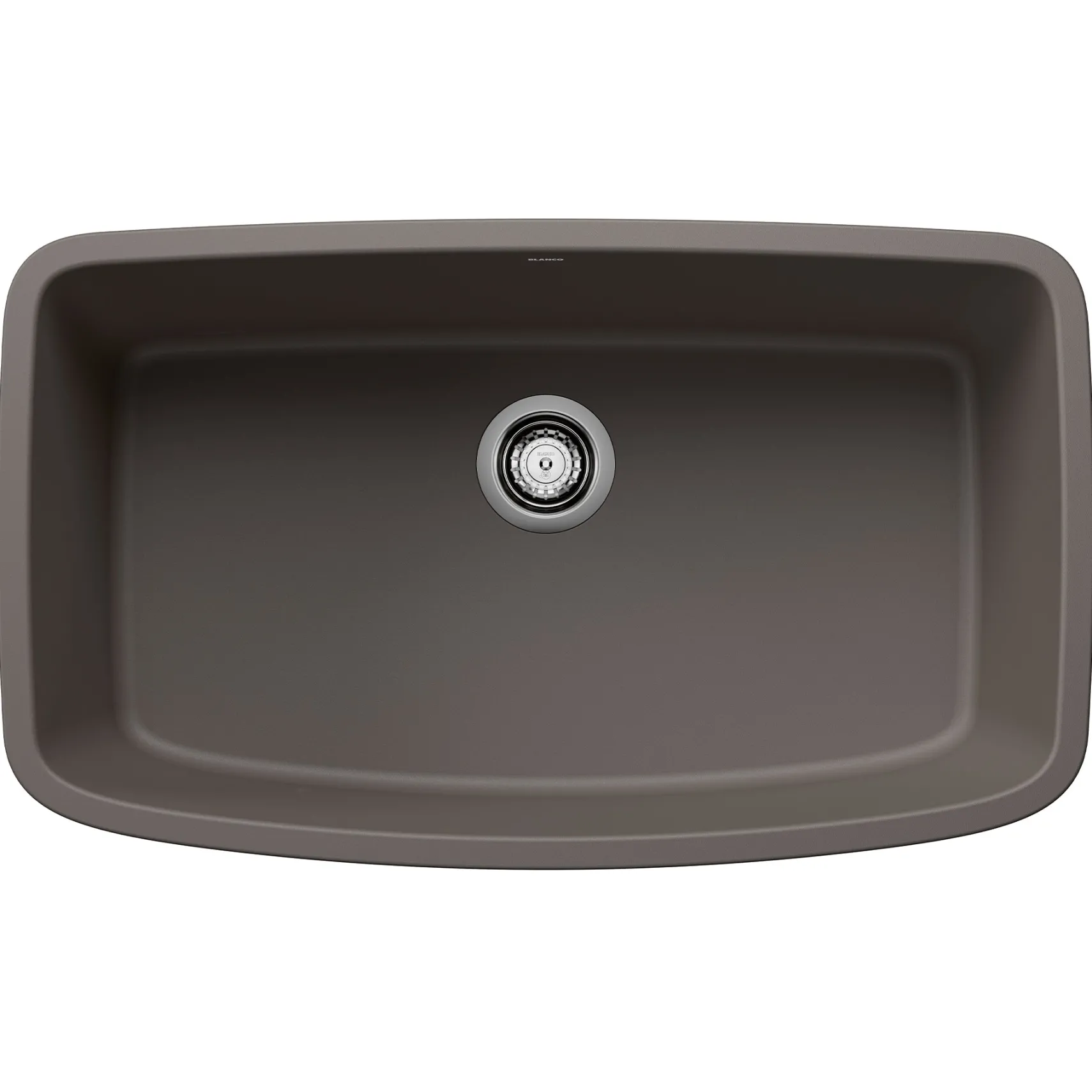 Blanco Valea 32" Undermount Silgranit Kitchen Sink, Volcano Gray, No Faucet Hole, 443128