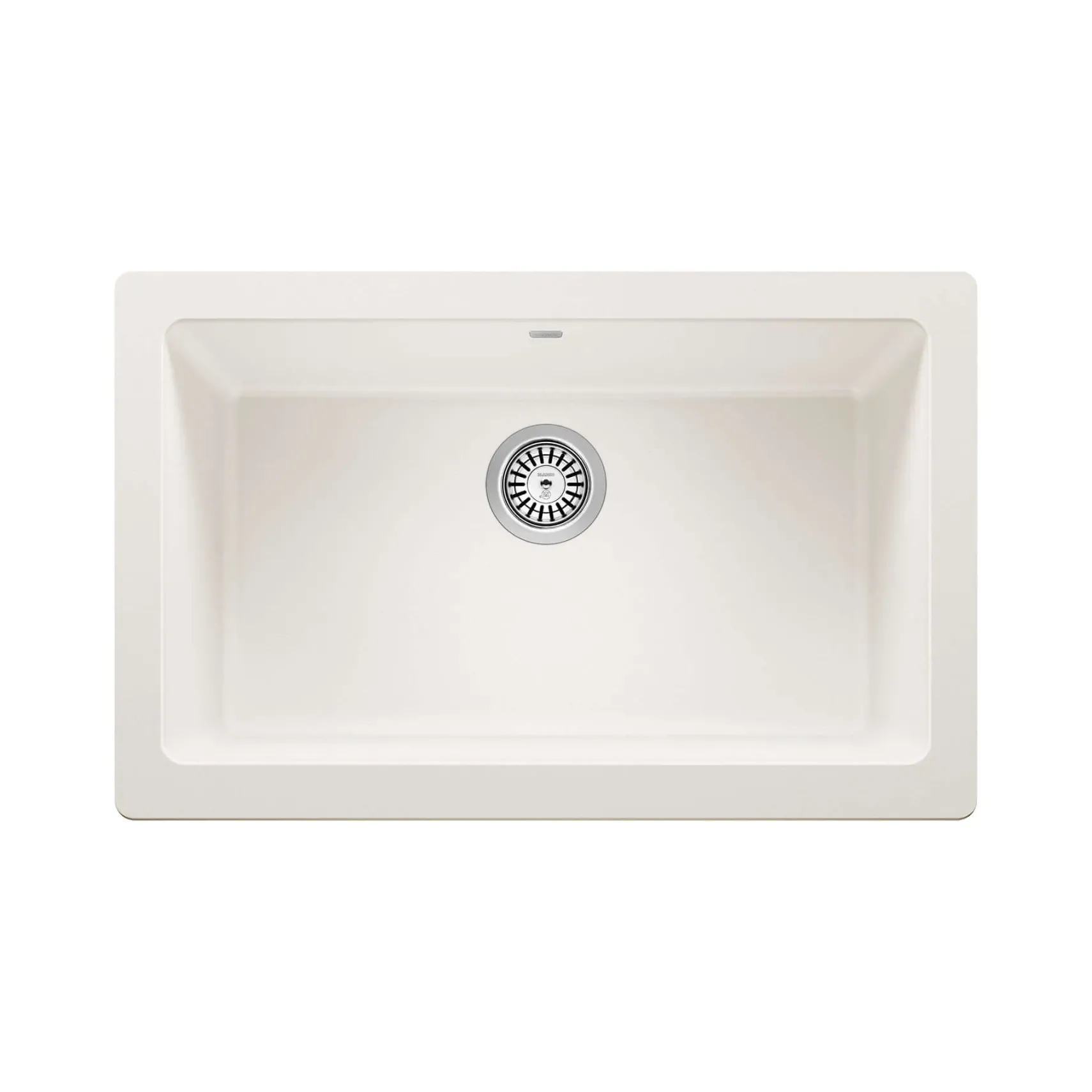 Blanco Vintera 30" Granite Composite Workstation Farmhouse Sink, Silgranit, White, 526541