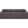 Blanco Vintera 33" Granite Composite Workstation Farmhouse Sink, Silgranit, 50/50 Double Bowl, Cinder, 526548