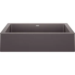 Blanco Vintera 30" Granite Composite Workstation Farmhouse Sink, Silgranit, Cinder, 526539