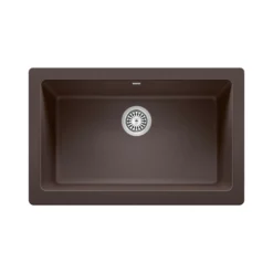 Blanco Vintera 30" Granite Composite Workstation Farmhouse Sink, Silgranit, Cafe, 526543