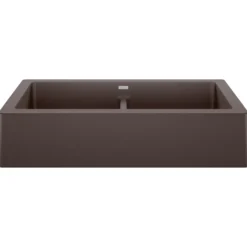 Blanco Vintera 33" Granite Composite Workstation Farmhouse Sink, Silgranit, 50/50 Double Bowl, Cafe, 526552