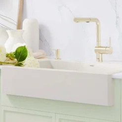Blanco Vintera 30" Silgranit Farmhouse Sink, Soft White, No Faucet Hole, 527408
