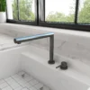BOCCHI Baveno Move 1.75 GPM Lever Brass Kitchen Faucet, Gun Metal, 2029 0001 GM