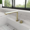 BOCCHI Baveno Move 1.75 GPM Lever Brass Kitchen Faucet, Brushed Gold, 2029 0001 BG
