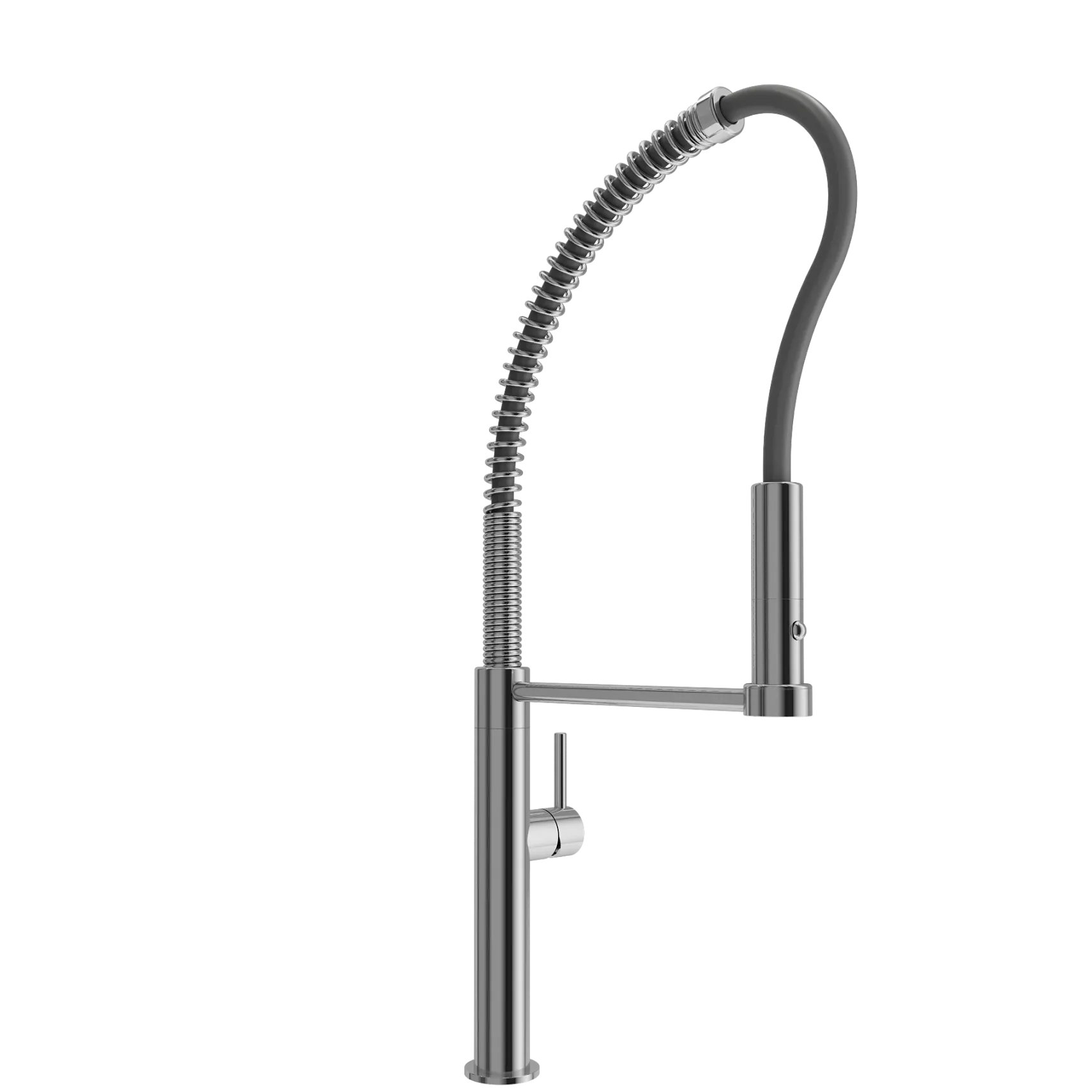 BOCCHI Baveno Pro 1.75 GPM 90 Degree Forward Brass Kitchen Faucet, Professional, Goose Neck, Chrome, 2027 0001 CH