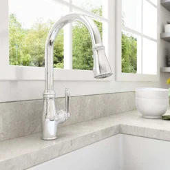 BOCCHI Belsena 1.75 GPM Brass Kitchen Faucet, Traditional, Chrome, 2023 0001 CH